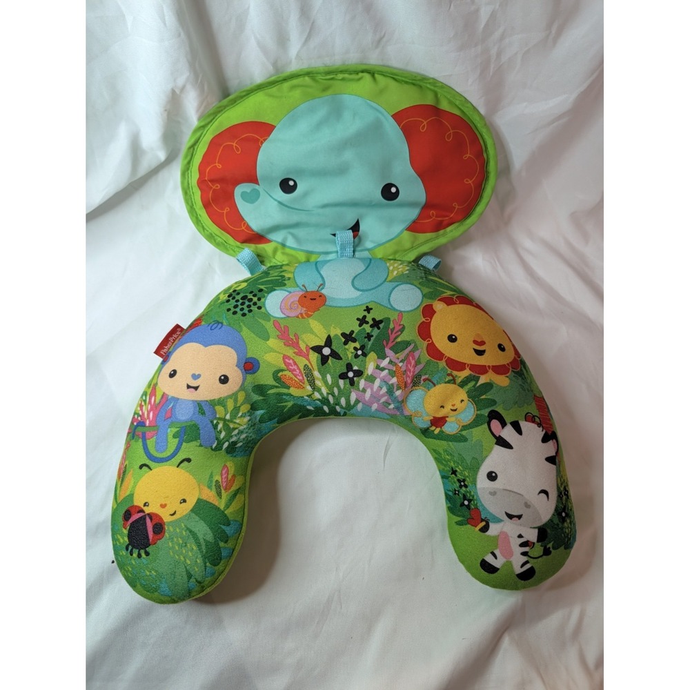 Fisher Price Cozy Fit Playtime Tummy Pillow Lion Sensory Infant Support Wedge